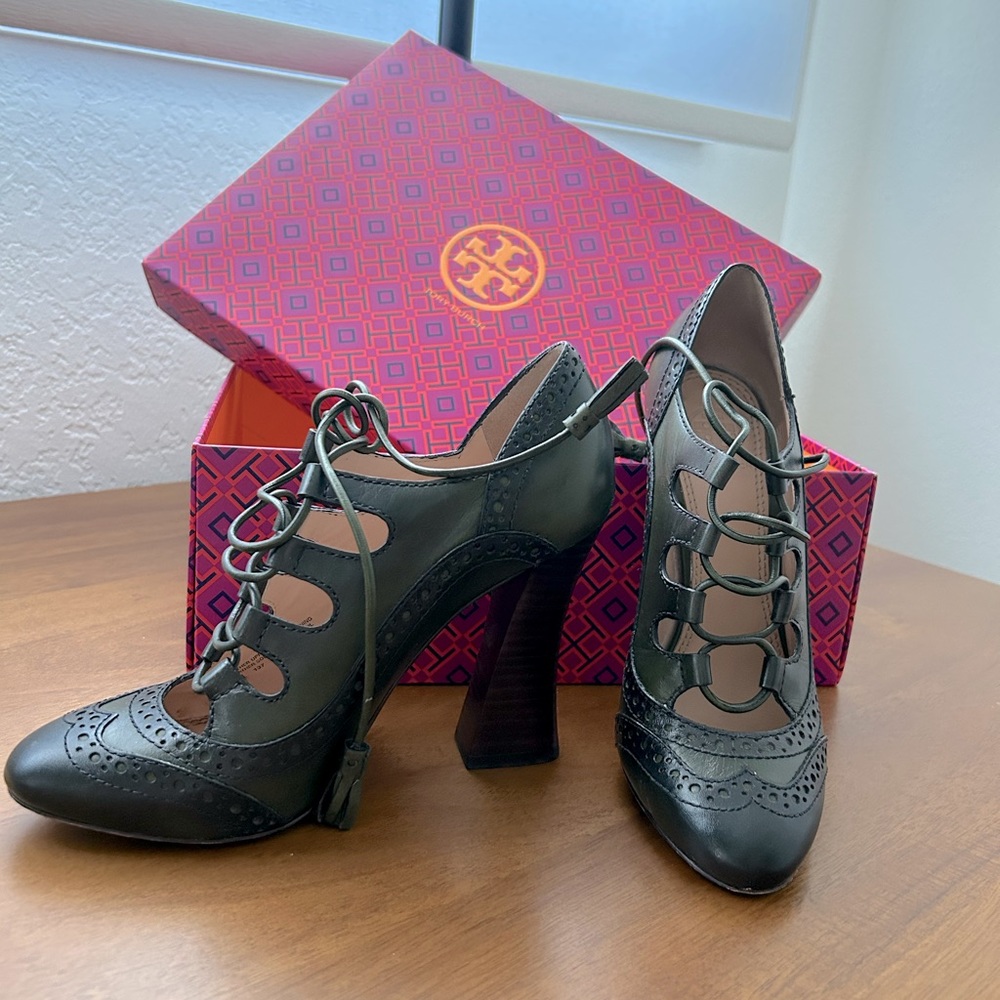 Lace up Tory Burch Heels